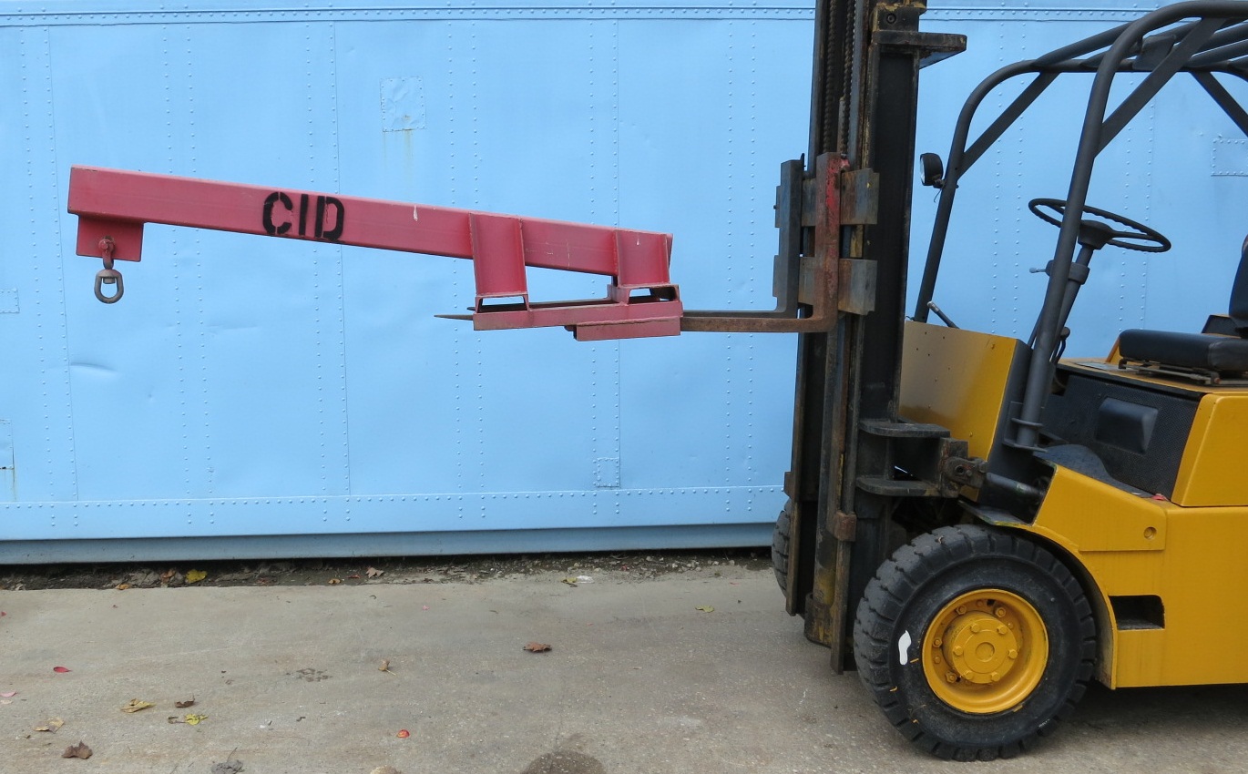 Forklift Crane Attachment 6 Length Will Accept 5 Wide Forks Hyman Equipment Co Inc