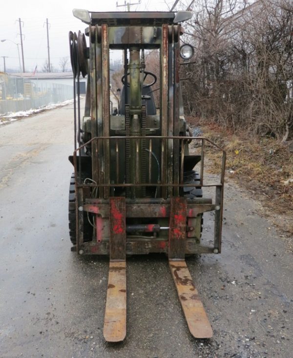 4,000 lb. Cap. Hyster M#H40XL Isuzu Diesel, NEW solid air tires, 3 Stage Mast, Side-shift, Runs Strong!! - Image 6