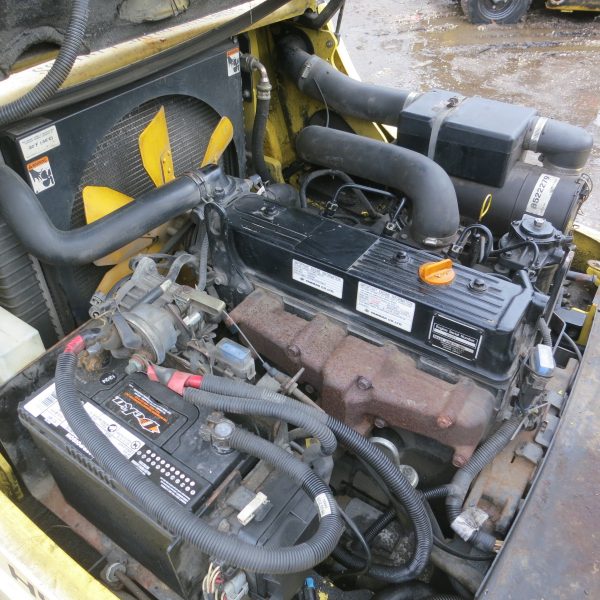 6,000 lb. Cap. Hyster M#H60FTM Yanmar Diesel, Dual air tires, 3 Stage Mast, Side-shift only 2,723 Original Hours!! - Image 10