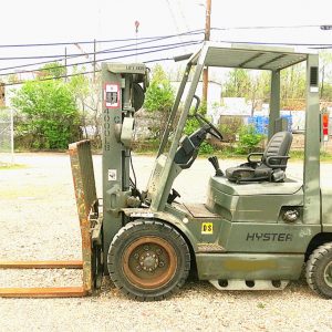 4,000 lb. Cap. Hyster M#H40XM Isuzu Diesel, solid air tires, 3 Stage Mast, Side-Shift, 2,717 Hrs!!