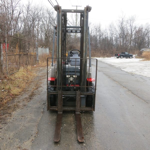 5,000 lb. Cap. Tusk/Komatsu Yanmar Diesel, NEW air tires, See-thru Mast, Side-shift, 3,000 Hrs!! - Image 9