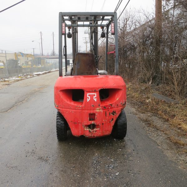 5,000 lb. Cap. Tusk/Komatsu Yanmar Diesel, NEW air tires, See-thru Mast, Side-shift, 3,000 Hrs!! - Image 6